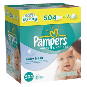 Toallitas Húmedas para Bebés Sensibles de Algodón y Papel, a Base de Agua, Hipoalergénicas y Sin Perfume, 336 Unidades, para Uso Doméstico - Product Image 3