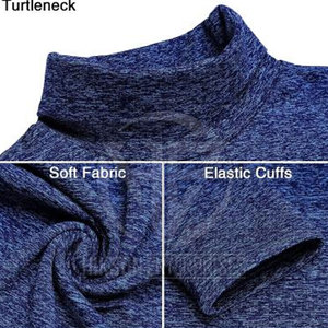 Stylish Everyday Pullover Stretch Material High Collar Long Sleeve Basic Clothing <b>Men</b> <b>Turtle</b> <b>Neck</b> Shirt - Product Image 6