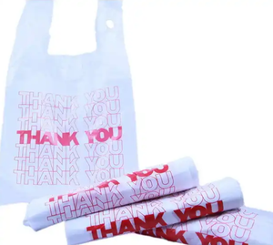 Bolsa de embalaje compostable ecológica para alimentos Bolsa de camiseta de plástico biodegradable Tamaño personalizado Compras plegables - Product Image 4