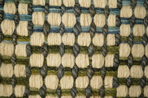 Fusion Artisanal Wool <b>Boho</b> <b>Rug</b> Modern Handmade Square Woollen Carpet Washable Traditional Blended Geometric Handwoven Square - Product Image 6