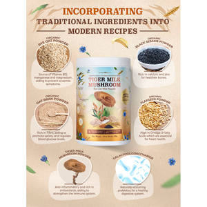 INature Market Boisson instantanée végétale en poudre au lait de tigre, rye et avoine, faible en sucre, ingrédients entièrement naturels, en conserve - Product Image 3