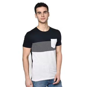 Meilleur fournisseur pakistanais de t-shirts pour hommes en polyester/coton de haute qualité, coupe ample, logo personnalisé sur le devant, anti-boulochage, respirant - Product Image 2