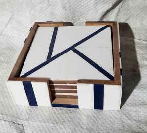 Sous-verres en résine de haute qualité faits à la main pour boissons Sous-verre en bois en résine Fabricant de sous-verres artisanaux d'Inde - Product Image 6