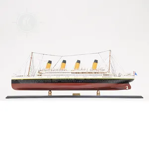 Titanic modelo de navio de qualidade do museu 100 cm artesanal réplica de madeira com expositor, colecionável, decoração, presente, atacado