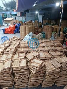 Meilleure vente miroir mural en rotin tissé Style Boho miroir décoratif à cadre en osier pour salon chambre salle de bain décoration intérieure - Product Image 5