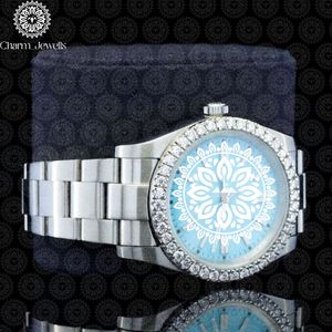 Reloj Mecánico de Acero Inoxidable Charm, Esfera de 40 mm, Correa de 20 mm, Cierre Oculto con Botón, Moda Masculina, Estilo Casual de Negocios, Formal, 10 Bar - Product Image 4
