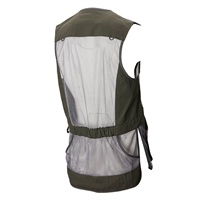 Nouveau gilet de sport élégant Pro, gris et noir, 100% cuir suédé, argile, tir, gilet de tir à motif personnalisé, piège à brochettes