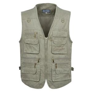 Spring New <b>Men</b> Outdoor Casual Vest <b>Men</b> Solid Breathable Multi-Pocket Photography Fishing Vest <b>Jacket</b> High Quality <b>jacket</b> for <b>men</b> - Product Image 4