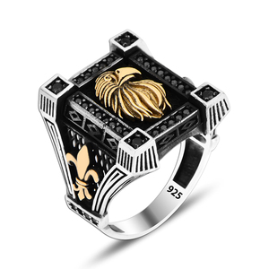 Eagle Head Luxury <b>Men</b> <b>Ring</b> 925 Silver Jewelry Wholesale Silver <b>Ring</b> for <b>Men</b> Trendy Art Design Ethni Fine Jewelry <b>Rings</b> Hot Sale - Product Image 1