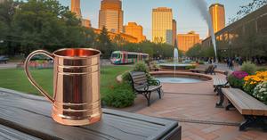 100% Pure Copper Handmade 18 oz Moscow Mules and Beer Stein <b>Unique</b> Tankard Design Polished Ice Cold Beer Mug with No Lining - Product Image 3