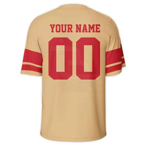 Servicios OEM, camiseta de fútbol americano de último estilo, camiseta de fútbol americano de diseño personalizado de alta calidad - Product Image 2