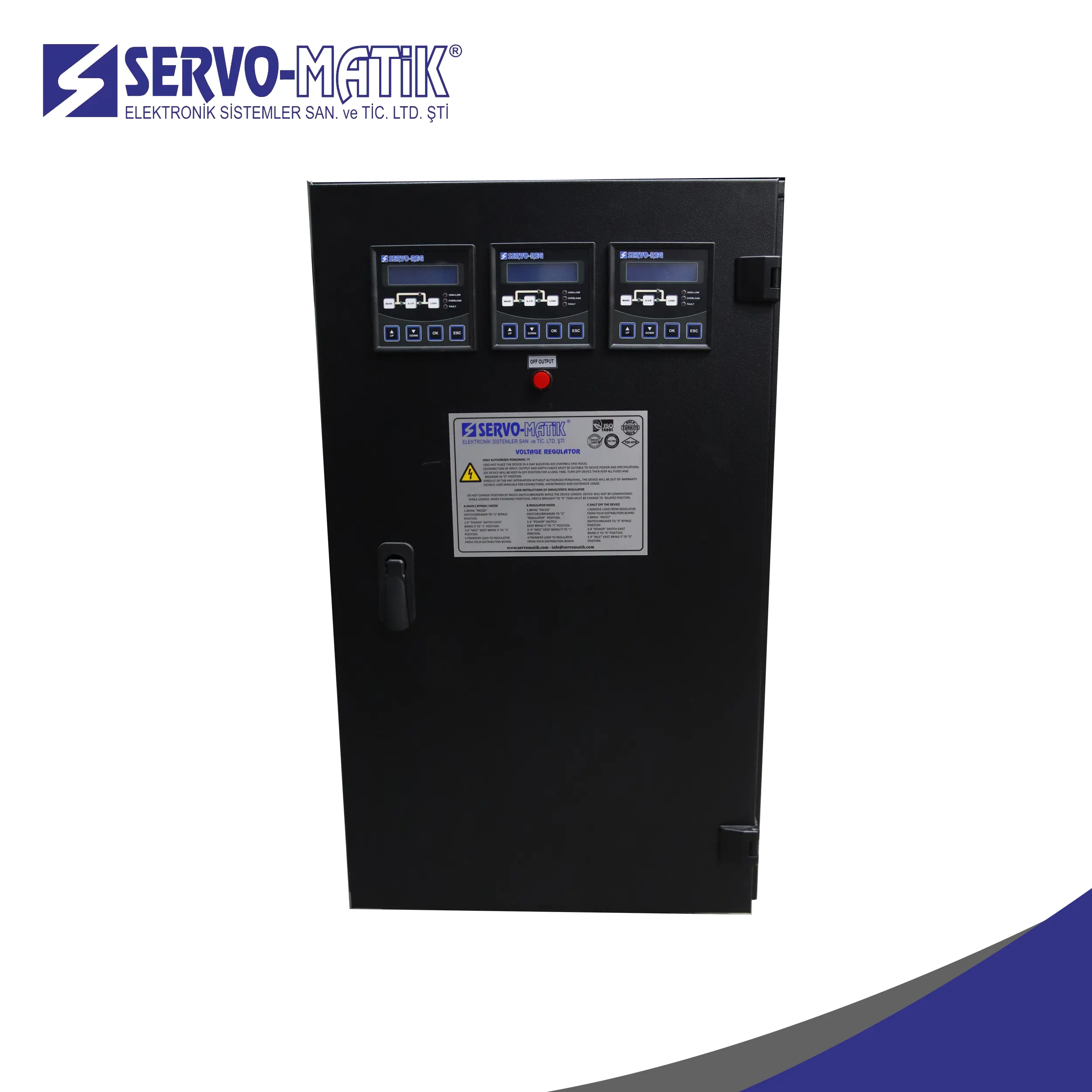 SERVO-MATIK Statischer Spannungs regler 10.5KVA - 45KVA Drei phasen NETPRO-SVR Spannungs stabilisator