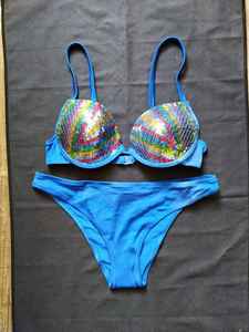 ชุดเดรสชายหาดเซ็กซี่แบบชิ้นเดียวประดับด้วยลูกปัดหนาชุดบิกินี่2ชิ้นสำหรับใส่เที่ยวชายหาดดีไซน์ตามสั่ง - Product Image 6