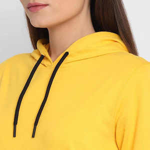 Conjunto Deportivo Informal de 2 Piezas con Logotipo Personalizado, Top Corto Sólido con Capucha y Pantalones Deportivos para Mujer - Product Image 5