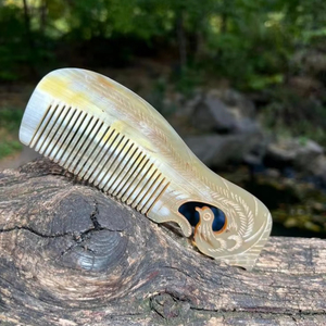 TITLES Buffalo Horn Comb for Hair Horn Comb Hair Extension Color Full Natural Horn for Hair With Best Quality in Vietnam - Product Image 1
