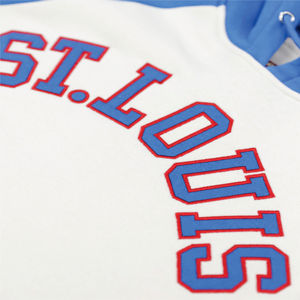 เสื้อฮู้ดแบบสวมหัวผ้ากำมะหยี่มี350โพลีเอสเตอร์60% ขนแกะกำมะหยี่สีงาช้าง STL โลโก้ออกแบบได้ตามต้องการ - Product Image 3