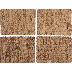 แผ่นรองน้ำผักตบชวาทรงสี่เหลี่ยมสินค้าที่เป็นมิตรต่อสิ่งแวดล้อมทำจากแผ่นรองจานทอสำหรับตกแต่งโต๊ะในเวียดนามขายส่ง - Product Image 5