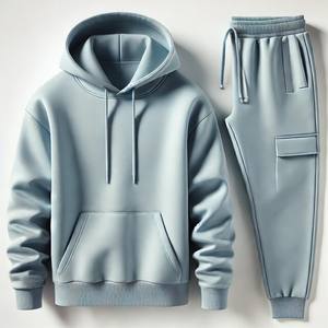 ชุดกีฬา unisex ชุดวอร์มผ้าฝ้าย50% 50% โพลีเอสเตอร์ฤดูหนาวเสื้อวอร์มคู่ออกแบบได้ตามต้องการ - Product Image 5