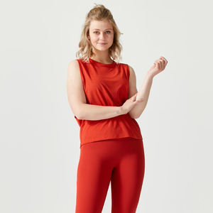 Women's Casual Summer Fashion Breathable Jersey <b>Tank</b> <b>Top</b> Quick-Dry <b>Loose</b> Sleeveless Workout Fitness Custom OEM Wholesale - Product Image 3