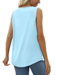 Daily Wear Cotton / Bamboo Fiber Sleeveless Printed Floral Plain Oversized <b>Fitted</b> Casualwear Partywear Office Wear Summer Wear - Product Image 2