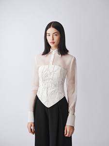 Pantalon large taille mi-haute en mousseline de soie/coton, style décontracté, haute couture, écologique, motif printanier, taille Queen, le plus vendu - Product Image 6