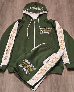 Streetwear 500 Gsm coton personnalisé de haute qualité survêtement pour hommes Tech Fleece surdimensionné brodé ensemble de survêtement - Product Image 4