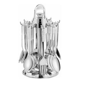 Juego de Cubiertos de Metal de acero inoxidable con acabado brillante Uso de catering para el hogar Hotel Cena Fiesta Vajilla Cubiertos decorativos - Product Image 3