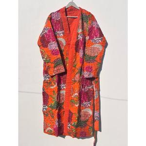 Indian Handmade Vintage Cotton Kantha Kimono Indian Kantha Kimono Lightweight Women Long Coat Unisex Wear Jacket <b>Gift</b> <b>for</b> <b>Her</b> - Product Image 1