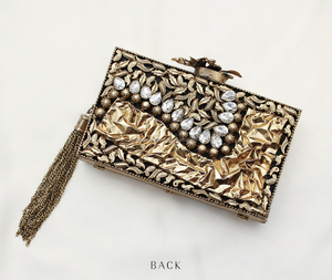 Handmade Lady Clutch Evening Bag Stylish Mother of <b>Pearl</b> Style Stone Pattern Metal Hot Sale Fashionable Wedding Party <b>Handbag</b> - Product Image 4