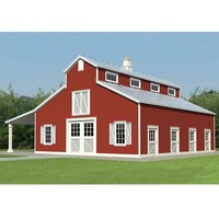 Kits de construction sur mesure pour grange américaine, Structure en acier, cadre métallique