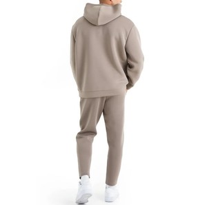 Ensemble de survêtement à capuche unisexe personnalisé avec broderie et impression en relief du logo, pantalon de survêtement et sweat à capuche 100% coton respirant - Product Image 6