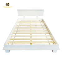 Lit d'enfant cadre jumeau minimaliste bois pin combiné avec MDF pour chambre bébés et enfants | Van Hue
