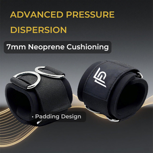 Muñequeras Resistentes con Acolchado de Neopreno, Correas Ajustables para Máquinas de Cable, Protección Profesional, Personalizable OEM - Product Image 2