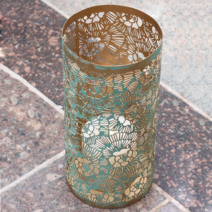 Porte-bougie votif moderne de luxe en argent, fait main, pour bougies chauffe-plat, taille et forme personnalisables, couleur personnalisable, Noël, mariage - Product Image 3