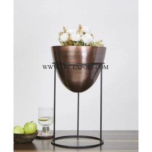 Home Decorative Antique Style <b>Wooden</b> Stand Flower <b>Planter</b> and Pots Modern New Arrival Indoor Decorative Garden Flower <b>Planters</b> - Product Image 4
