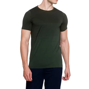 Camiseta holgada de gran tamaño de color sólido para hombre, ropa exterior de verano 100% de algodón, estilo Formal con serigrafía personalizada - Product Image 1