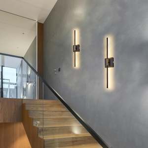 2-Pack 28\" Modern Gold <b>Wall</b> Sconce 3-<b>Light</b> Bathroom <b>Vanity</b> LED <b>Light</b> with Warm White Milk Glass <b>Vanity</b> Lamps for Home - Product Image 1