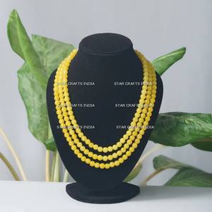 Cuentas de resina de color oro amarillo joyería vidrio precioso relleno Multi zafiro facetado cuentas de piedras preciosas ovaladas collar joyería - Product Image 2