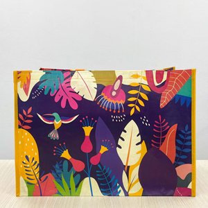 Sac fourre-tout réutilisable en rPET non tissé, imprimé sur mesure pour les marchés alimentaires, les supermarchés et les magasins de détail - Product Image 5