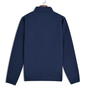 Personnalisable marine solide tissé toile fermeture à glissière hiver extérieur à capuche doudoune respirant coupe-vent Anti-UV confortable - Product Image 4