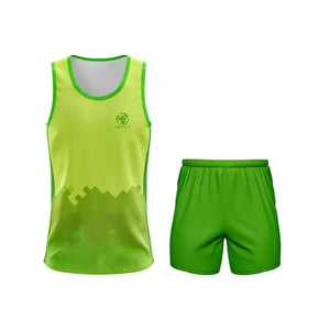 Uniforme de Atletismo para Hombre con Contraste de Color, Tela de Poliéster Suave, Uniforme Deportivo de Atletismo al Por Mayor - Product Image 1
