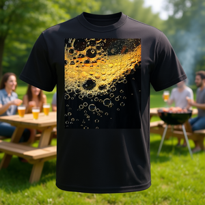 Camiseta Promocional con Fotografía Macro de Espuma de Cerveza - Product Image 3