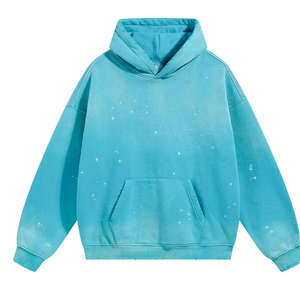 Sudadera con Capucha de Felpa 100% Algodón para Hombre, con Logotipo Estampado Digital de Invierno Personalizado de Alta Calidad, Lavado Ácido - Product Image 4