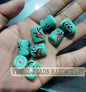 <b>Beads</b> Factory Wholesale Glass Colorful With Birds Print Spacer <b>Bead</b> for Jewelry Beaded <b>Bracelet</b> Waist Necklace Charm Making - Product Image 2