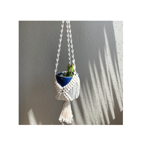 Top Arrivées Panier De Rangement En Macramé Jardin Pépinière Balcon Salon Décoration Ménage Accessoires Utiliser pour La Décoration De Table - Product Image 5