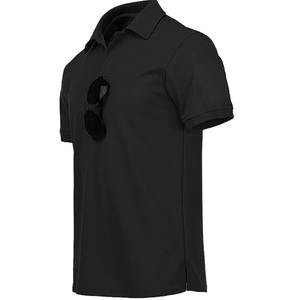 Chemises polo de sport pour hommes en polyester et élasthanne respirant, design OEM - Product Image 3