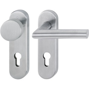 Juego de Protección Contra Incendios Amsterdam FS-E58/353KH/1400 de Acero Inoxidable F69 D/K para Puertas de 40-65 mm de Espesor, Accesorios para Rieles de Cortinas - Product Image 1
