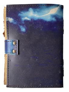 Leather Printed Journal Notebook Handmade Buddha Print Design Vintage Deckle Edge Paper Journals For Men And Women - Craft Unlin - Product Image 3