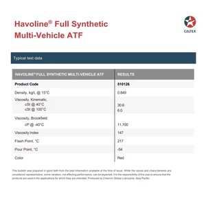 Havoline-Lubrifiants pour moteur ATF 14KG, entièrement synthétiques, en plastique haute performance, avec changement de vitesse en douceur, Thaïlande - Product Image 5