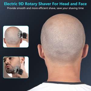 Recortadora de Barba Eléctrica Recargable para Hombre, Resistente al Agua (Uso en Seco y Húmedo), Afeitadora para Cabezas Calvas, IPX7, Kit de Cuidado Personal MTI-Head, Pantalla Digital - Product Image 3